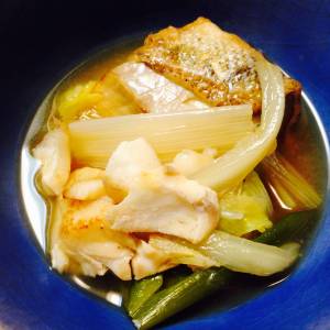 たらとねぎのしょうが煮