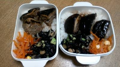 干ししいたけの肉だんご