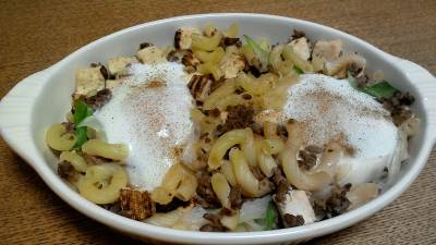 肉豆腐マカロニグラタン