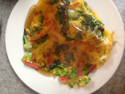 小松菜のかにたまあんかけ