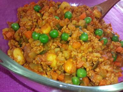 豆入りドライカレー