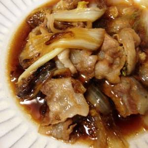 焼き白菜と豚肉のクッタリ煮