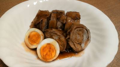 麩と豚バラ肉の角煮風