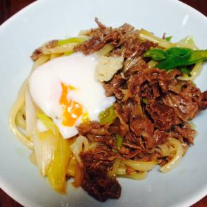 照り焼きうどん　