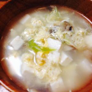 卵と豆腐のスープ