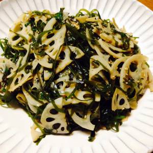 れんこんとすき昆布のきんぴら