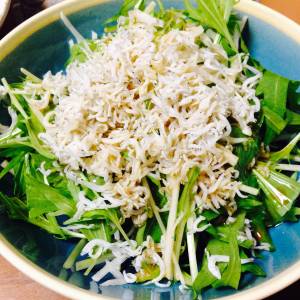 水菜と大根のサラダ