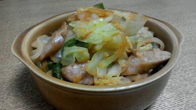 ウインナキャベツ炒め