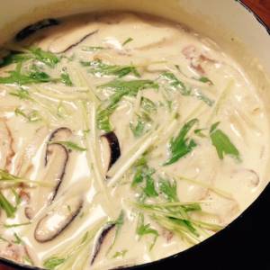 豆乳鍋焼きうどん