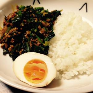 ほうれんそうとひき肉のカレー