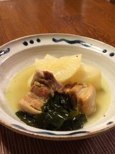 大根と塩豚の酒煮