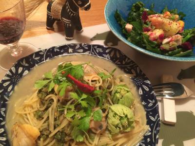 ふきのとうのスパゲッティ