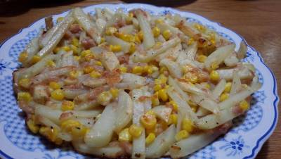 ツナとコーンのハッシュドポテト