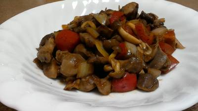 砂肝のいりこ風味炒め