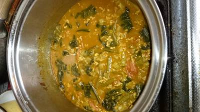 ほうれんそうのキーマカレー