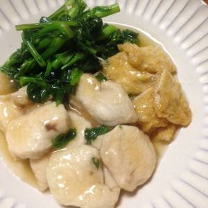 菜の花と鶏むねのサッと煮