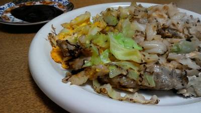 春キャベツの豚平焼き風