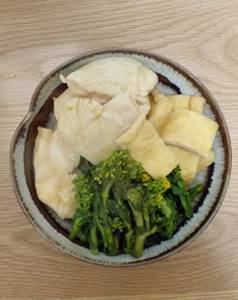 菜の花と鶏むねのサッと煮