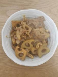 豚肉とれんこんの炒め煮