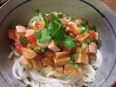 汁なし トマトうどん