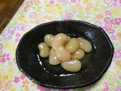 紫花豆の煮物