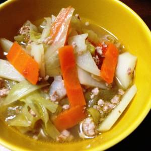 キャベツとじゃがいものスープ