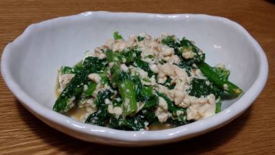 菜の花の白あえ