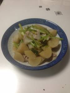 しょうが豚とかぶの煮びたし