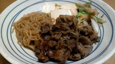 青ねぎと牛肉のすき焼き風