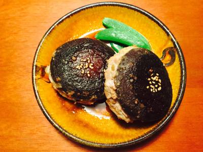 しいたけの照り焼きバーグ