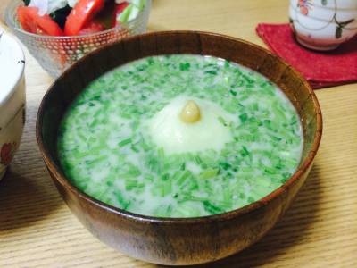 新じゃがの白みそ仕立て