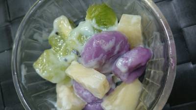 フルーツミルク白玉