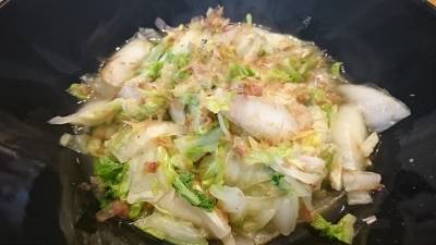 白菜のおかか炒め