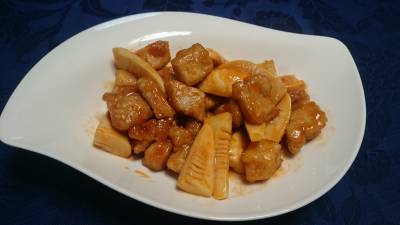 新たけのこの酢豚