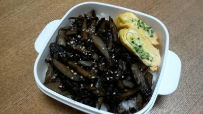 ごぼうと牛肉の甘辛煮