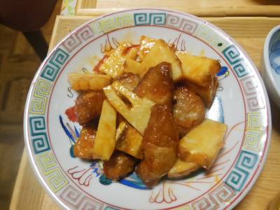 新たけのこの酢豚