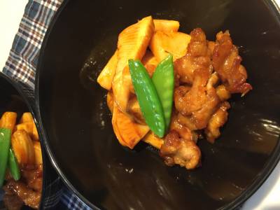 新たけのこの酢豚