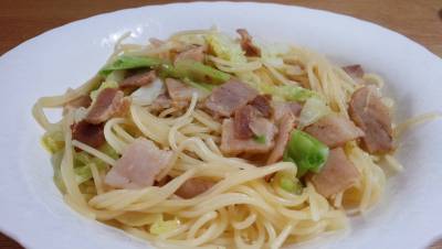 春キャベツのシンプルパスタ