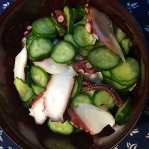 きゅうりとたこの酢の物