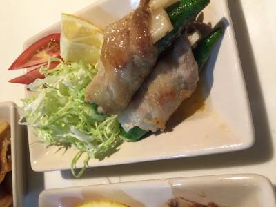 オクラの豚バラ巻き