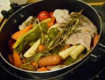 夏野菜のグリル　サルモリッリョソース