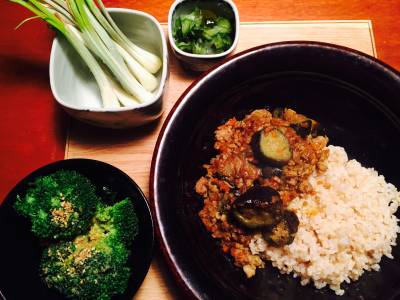 有元風なすのドライカレー