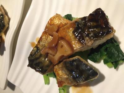 さばのソテー 黒酢あん