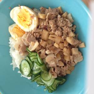 春野菜の台湾風そぼろご飯