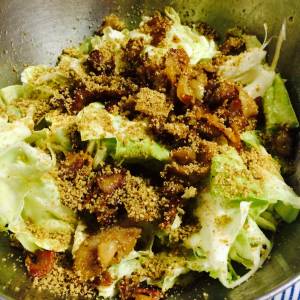 生キャベツの豚バラ甘辛ソース