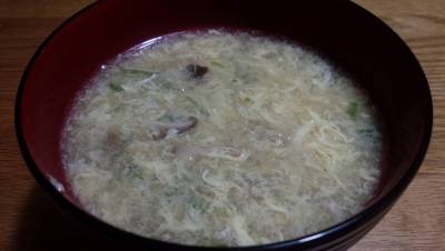 しいたけのかきたま汁