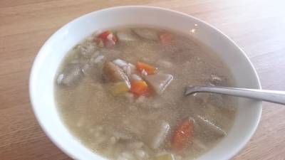 初夏の根菜スープ