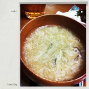 しいたけのかきたま汁