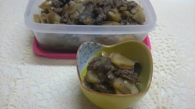 新しょうがと牛肉のさっと煮