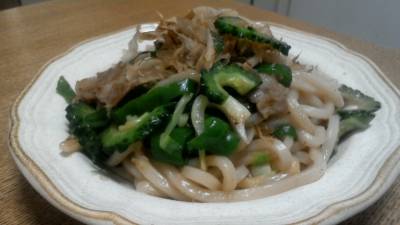 めんつゆ風味の焼きうどん